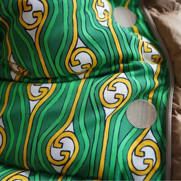 Gucci Green and Yellow Patterned Jacket - Picture 2 of 13